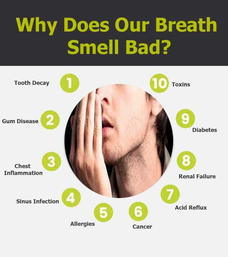 Why does our breath small bad